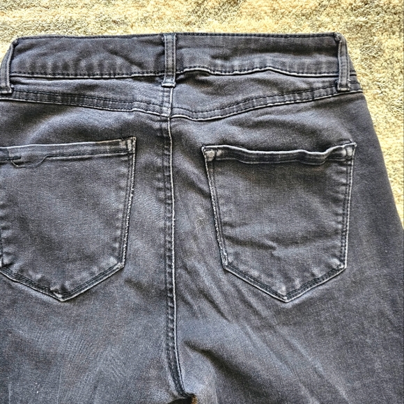 Rewash High Wasted Distressed Black Wash Skinny Jeans Size 3 Waist 26 - Picture 6 of 11